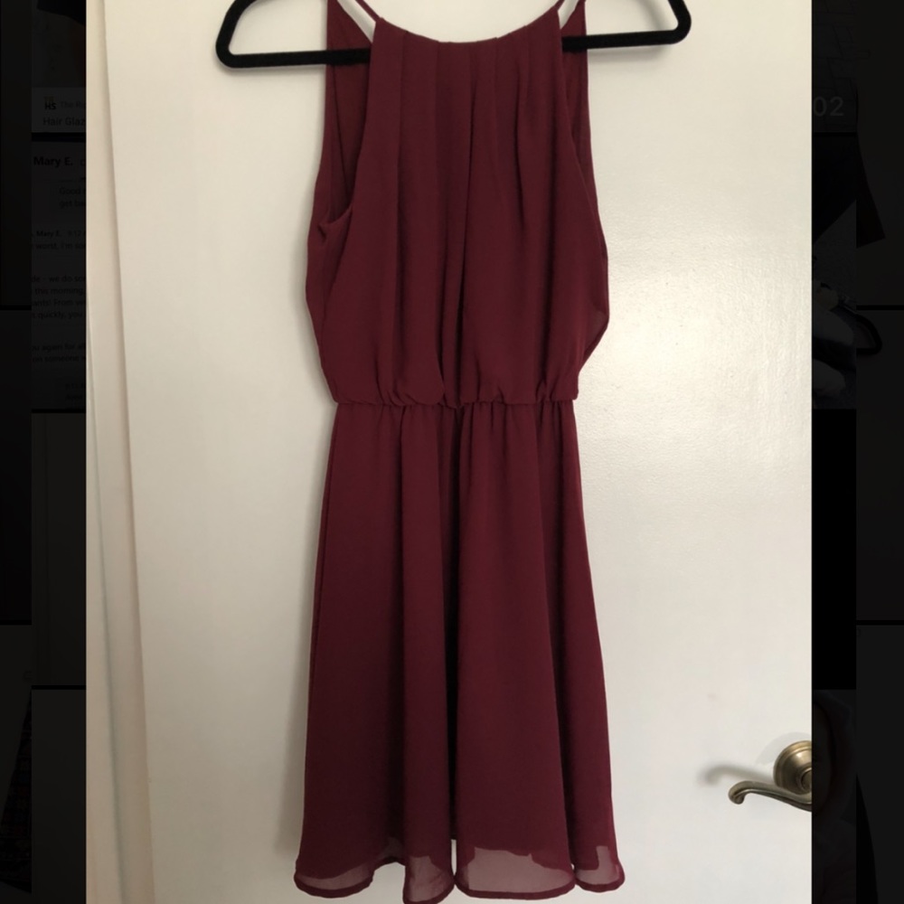 Francescas Red Flowy Dress - Brand New